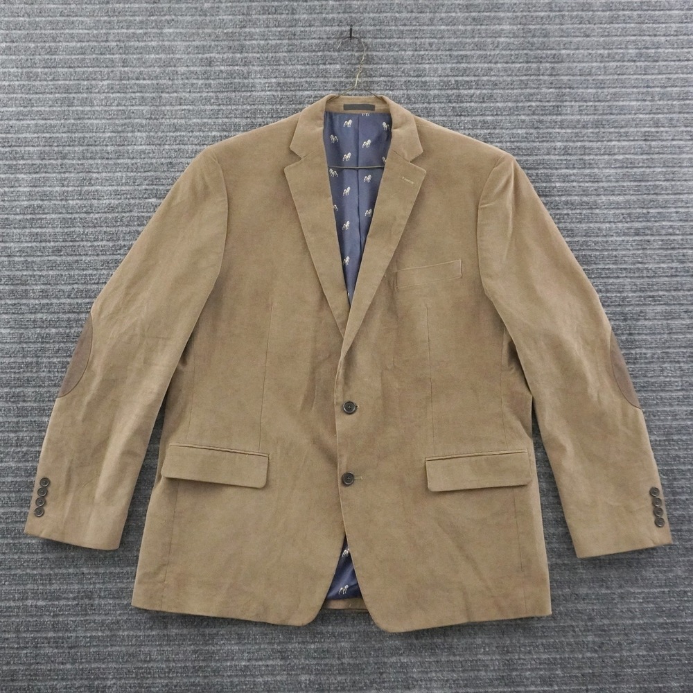 Lauren Ralph Lauren Sport Coat Dog Lining Mens 46L Corduroy Elbow Patch Blazer